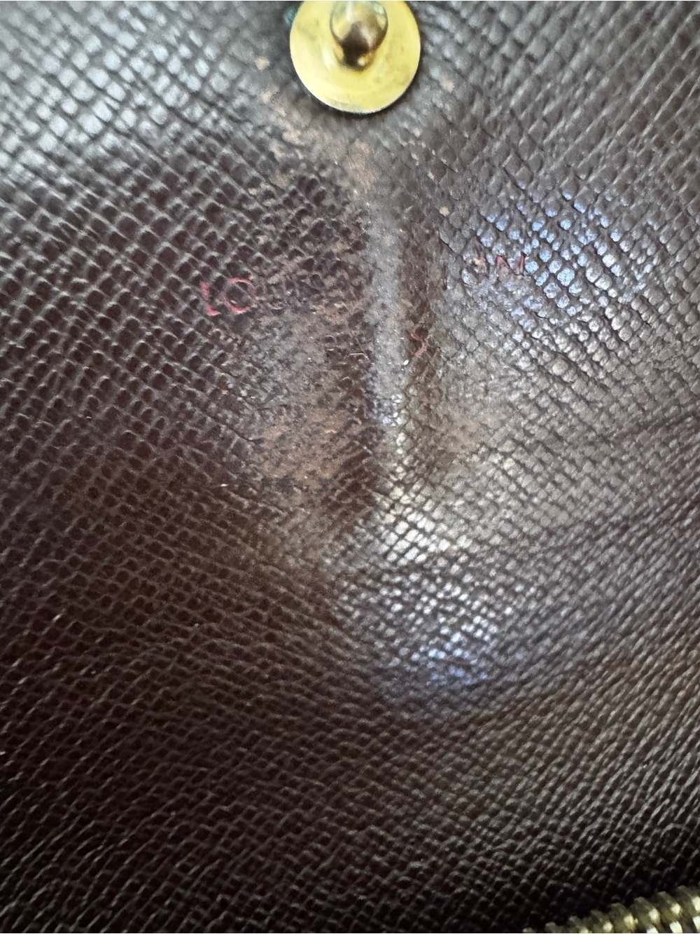 Just In 🔥 Louis Vuitton DAMIER Sarah wallet vintage converted Crossbody b+ - Picture 11 of 17